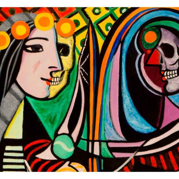 Celebrating Picasso, Oil on Canvas, 24" x 30" - Picture 2 of 2